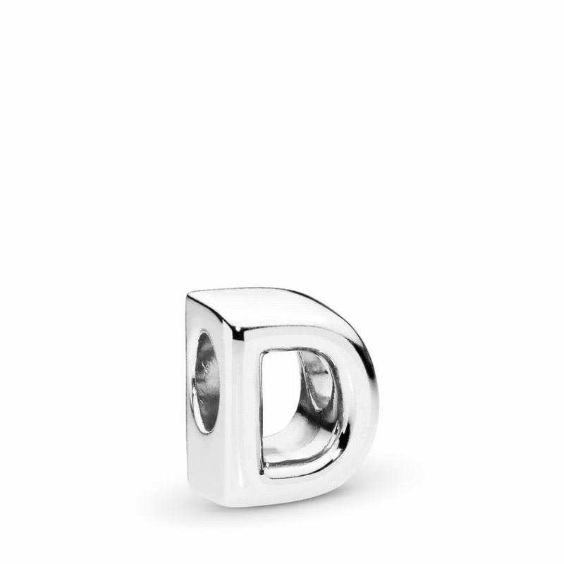 Pandora Australia Letter D Charm - Sterling Silver | YKPDHG684